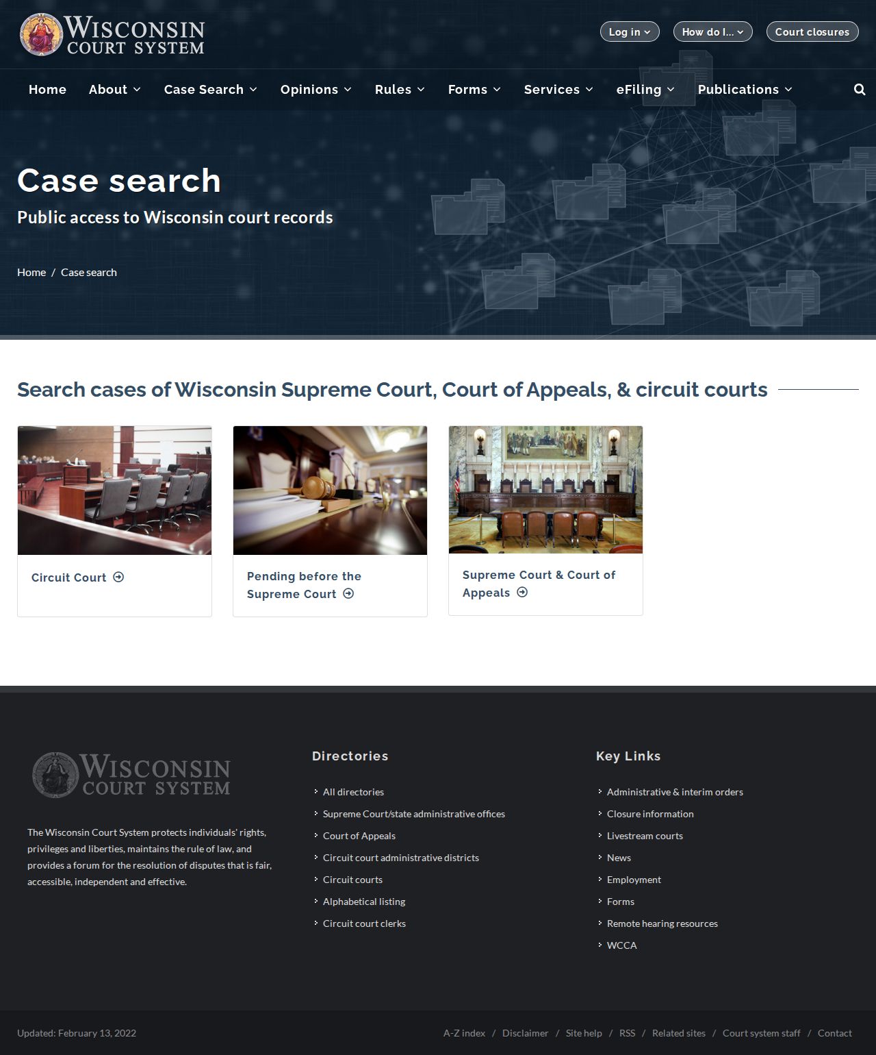 Wisconsin Circuit Court case search for Shawano County booking disposition follow-up